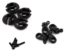 Traxxas Captured Shock Spring Retainers (Blac...