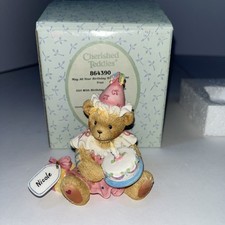 Cherished Teddies 864390 May All Your Birthday Wishes Come True Girl Figurine
