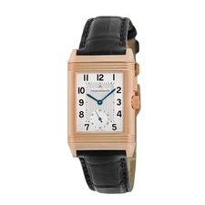 JAEGER LeCOULTRE  18K Rose Gold Reverso Duo Dual Time 272.2.51 BOX Warranty