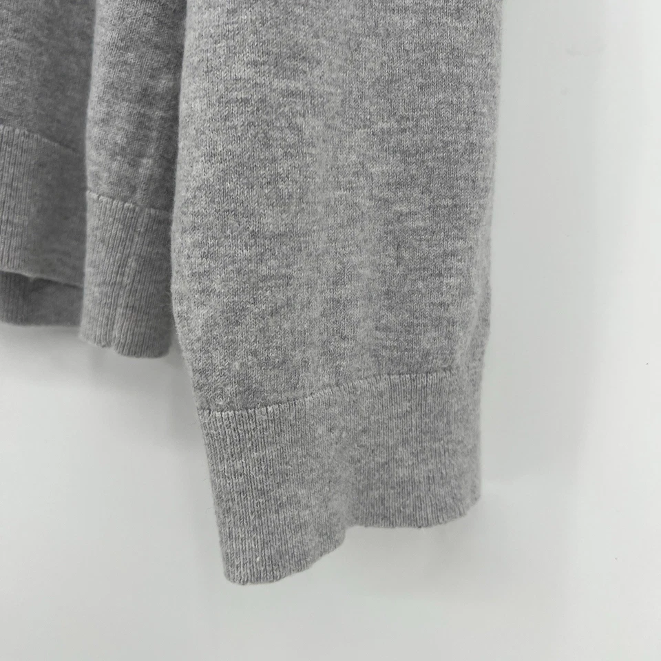 Suéter recortado tejido suave para mujer J.Crew XL gris algodón cachemir Foto 4 de 4