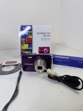 OLYMPUS VH-210 Compact Digital Camera Purple 5x Optical Zoom Tested