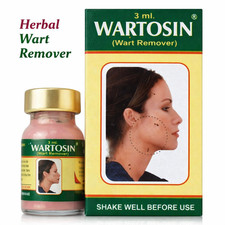 1 x 3ml WARTOSIN Herbal Wart Remover Mole Skin Tag Removal Fast Acting Treatment