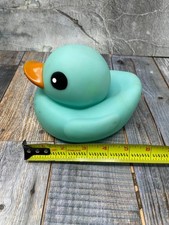 Duckied Extra Large 6 inch Light Blue Rubber Duck Duck Jeep Bathtub Beach Floaty