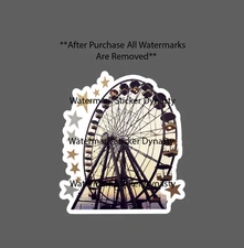 Ferris Wheel Sticker Waterproof Decal Carnival Rodeo Event Gift NEW