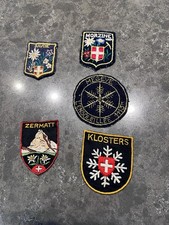 Vintage Ski Patches Lot - 6 Patches from Iconic French Ski Resorts