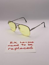 Luxottica Carlos 2 Eyeglasses Mens 55-19 Metal Satgrey Marble Frame Made Italy