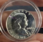 1963 D Franklin Silver Half Dollar 90% Silver UNC