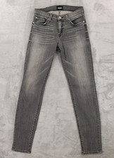 Hudson Nico Midrise Ankle Super Skinny Jeans Women  s Size 26 Gray