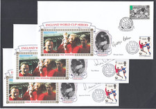 SEVEN Signed Autograph 1996 Covers World Cup 1966 Football England Team Player