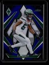 2024 Panini Phoenix C.J. Mosley #28 Blue Fade 114/249 Jets