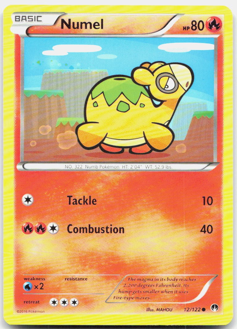 Numel 12/122 Common BREAKpoint Pokemon Lightly Played