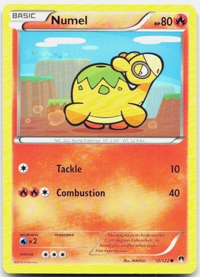 Numel 12/122 Common BREAKpoint Pokemon Lightly Played