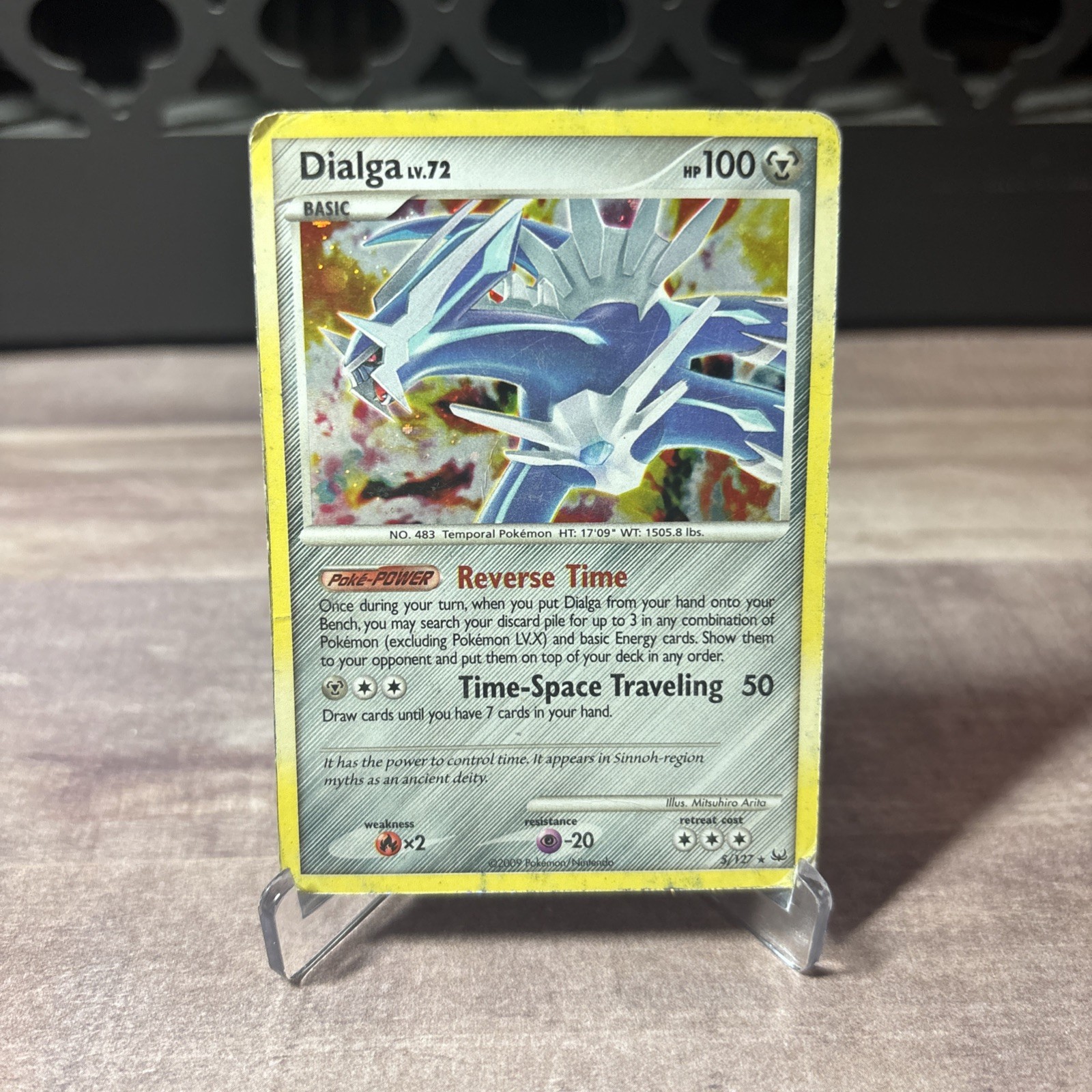 Dialga Lv. 72 5/127 Platinum Pokémon TCG Card 2009 Holo 
