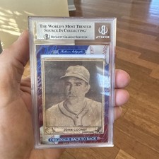 Johnny Cooney John Autograph Auto Becket Baseball Back to Back Play Ball 1940