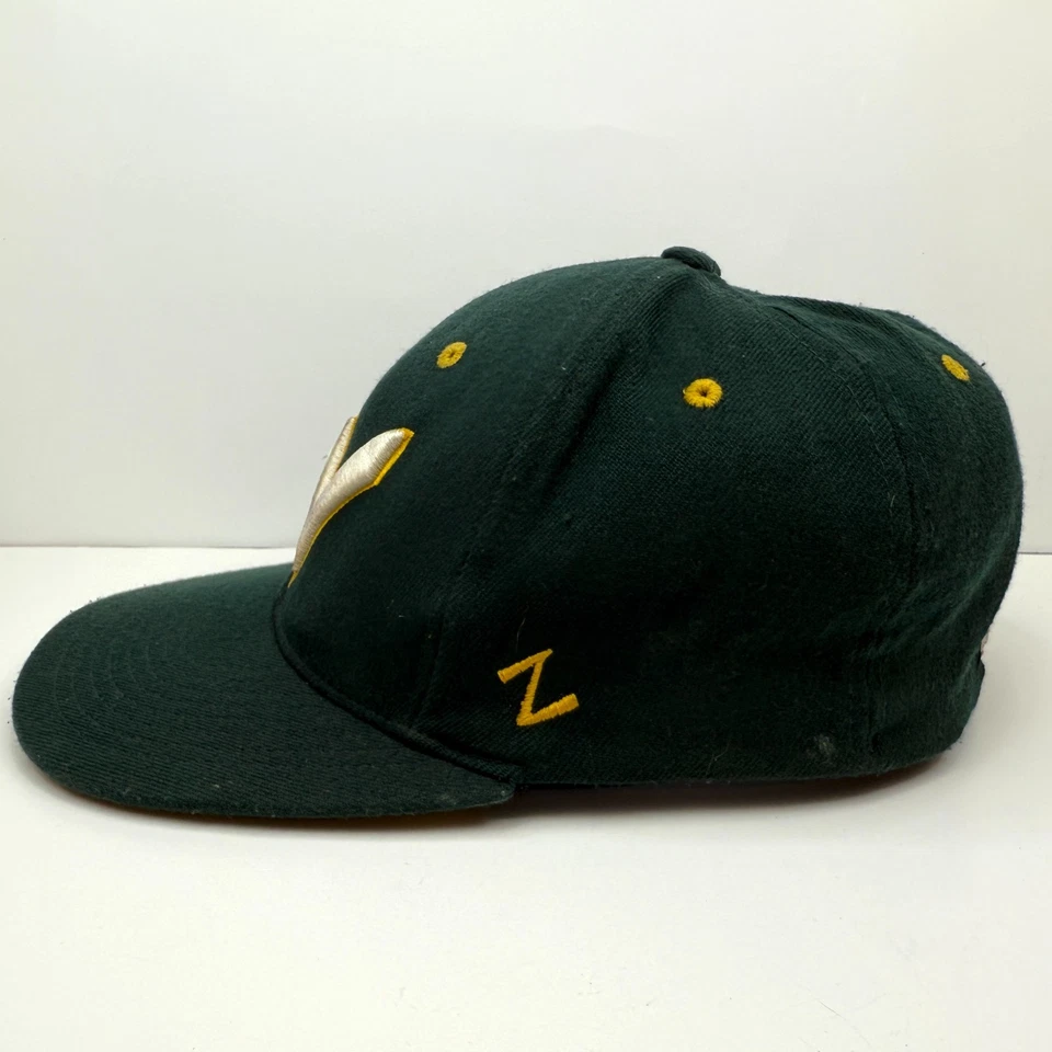 Warriors Baseball Hat Cap Embroidered Zephyr Green Yellow Fitted Men Size M/L - Image 2 of 4