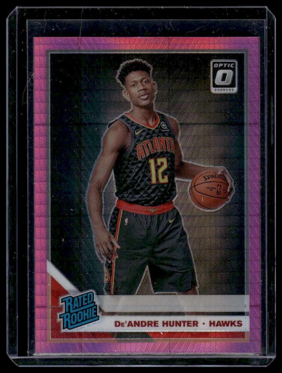 2019-20 Donruss Optic #198 De'Andre Hunter Hyper Pink