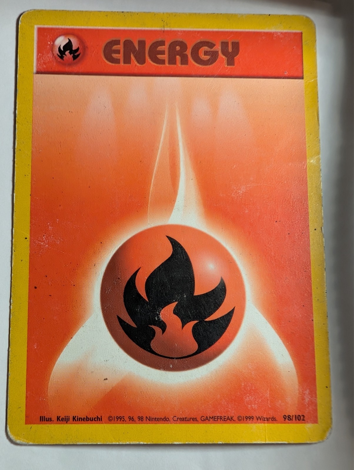 Fire Energy 98/102 Base Set Pokemon Card