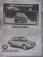 1970 Bmw 2002 Original Advert No.2