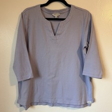 Women s Orvis 3/4 Length V-Neck Tunic Top Lil...