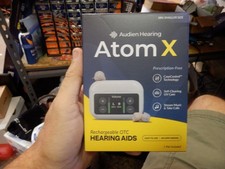 Audien Hearing ATOM X -Rechargeable OTC Hearing Aids - Newest Model- New