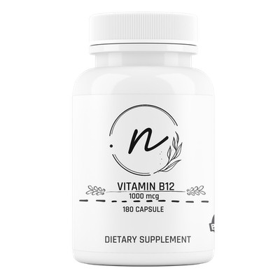 NaturePRO Vitamin B12 Methylcobalamin 1000 mcg 180 Kapseln