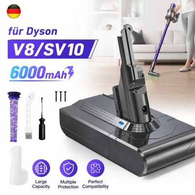 6000mAh Akku Für Dyson V8 SV10 Ersatzakku Fluffy Animal Absolute Staubsauger DE