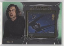 2021 Topps Star Wars Masterwork Royal Mail Stamps Green 8/99 Kylo Ren 1cc7