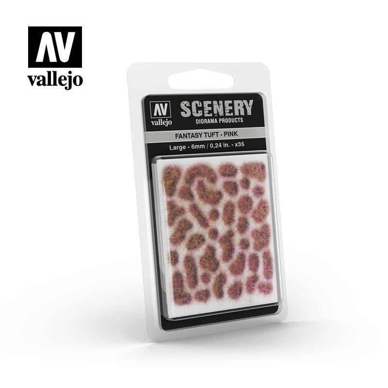 AV Vallejo Scenery - Fantasy Tuft - Pink, Large: 6mm