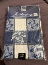 Hanukkah Tablecloth Bed Bath & Beyond Oval Table 60x84 NEW