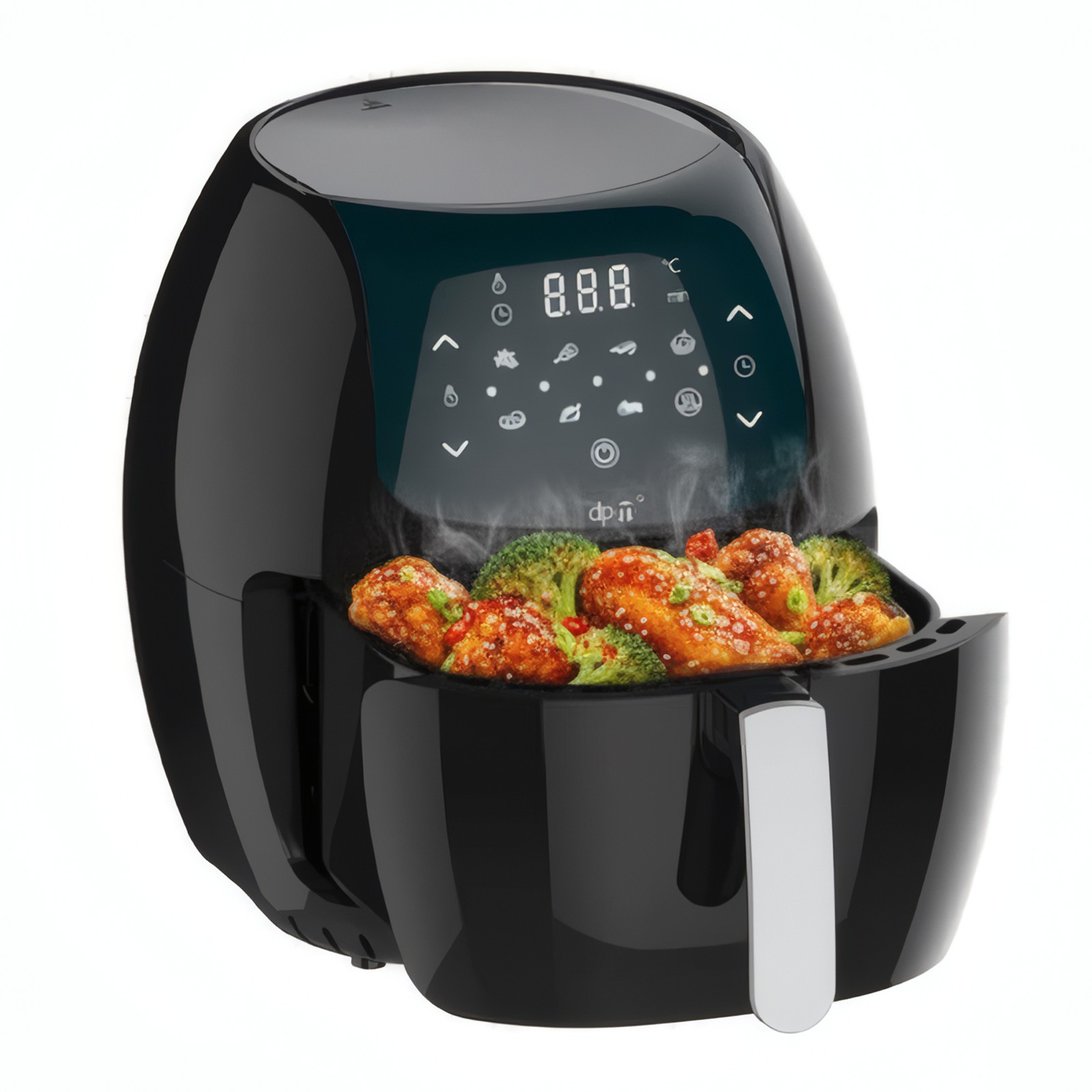 Friggitrice Aria Digitale 8L SYROCC 10 Display LCD 1800W 8 Programmi Timer 60'