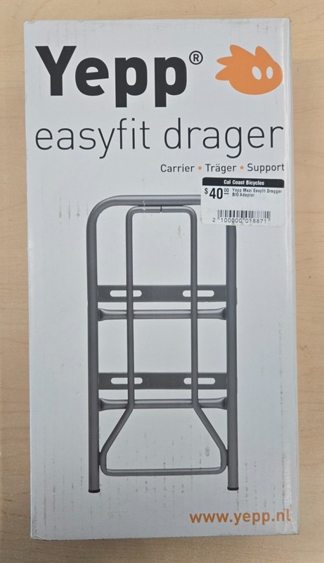 Yepp Maxi Easyfit Drager adapter for racks. New, in box. No Returns