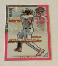 Heston Kjerstad 2025 Panini Prospect Edition No. 58 Pink Velocity Prizm  #/79