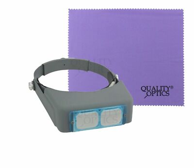 Quality Optics  Professional Series Glass Headband Magnifier Jewelers Visor 3.5x