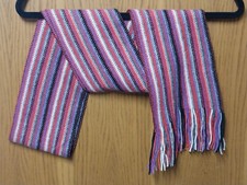 Pure Cashmere Multicolored Fringed Scarf Made In Scotland THE SCARF COMPANY