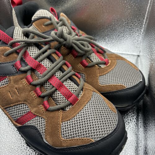 Merrell Men's Hiking Outdoor Trail Shoes Waterproof Size 9 Brindie NEW Tan Red - Picture 2 of 5