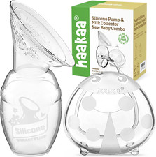Manual Breast Pump for Breastfeeding 4Oz/100Ml and Ladybug Milk Collector 2.5Oz/