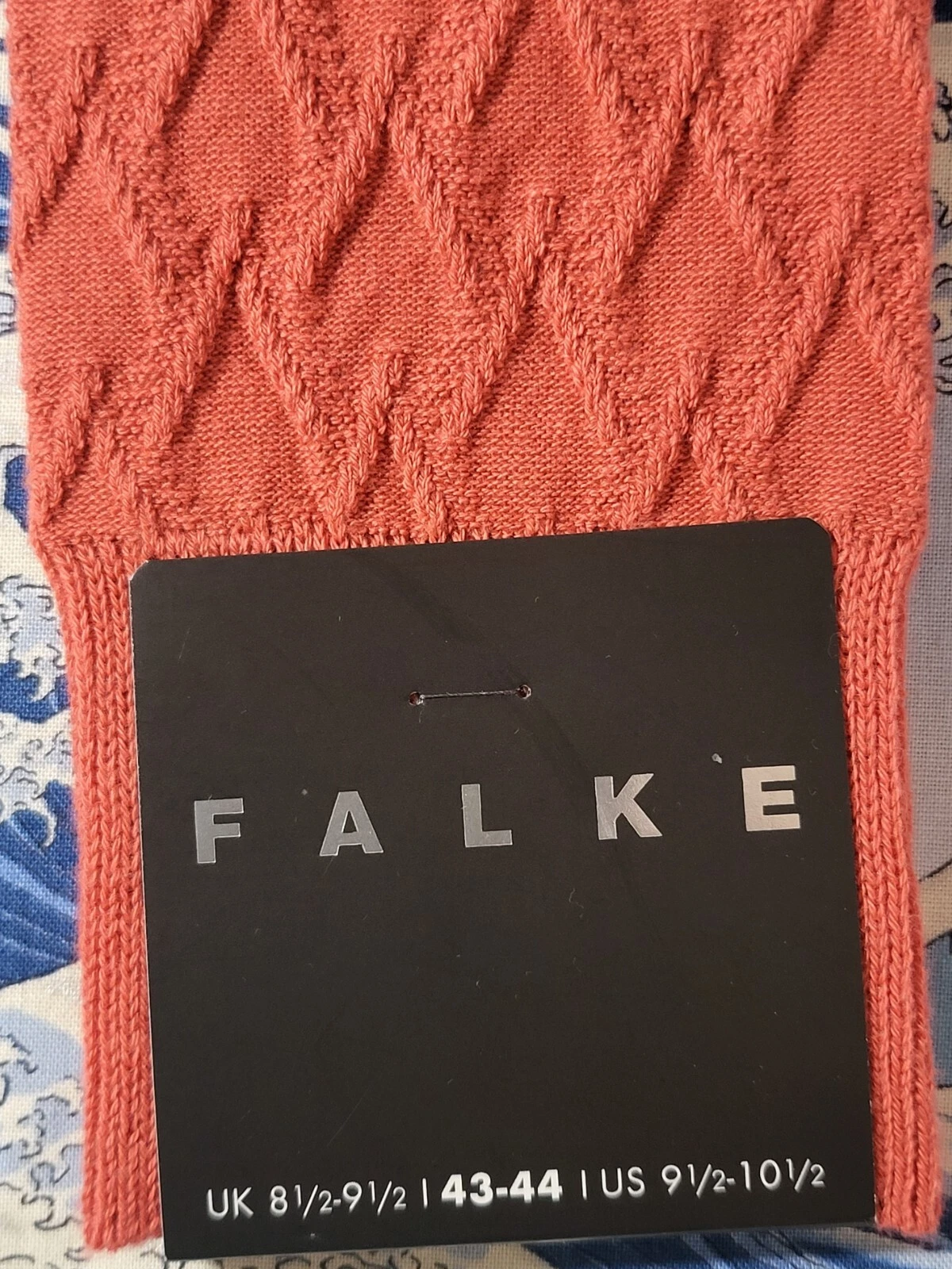 Falke Men's Cotton Calf Socks Classic Tale LobsterOrange UK8.5-9.5 EU 43-44 £19