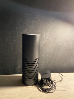 Amazon Echo SK705DI 1stGen Black Bluetooth Voice Search Smart Speaker With Alexa