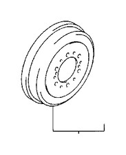 Oem Toyota Rear Brake Drum Fits Select 4runner Tundra Tacoma T100 See List