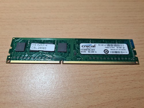 Crucial CT51264BA160BJ (PC3-12800 (DDR3-1600), DDR3 SDRAM, DIMM) RAM Module