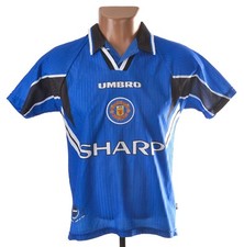 MANCHESTER UNITED 1996/1998 THIRD FOOTBALL SHIRT JERSEY UMBRO SIZE M BOYS