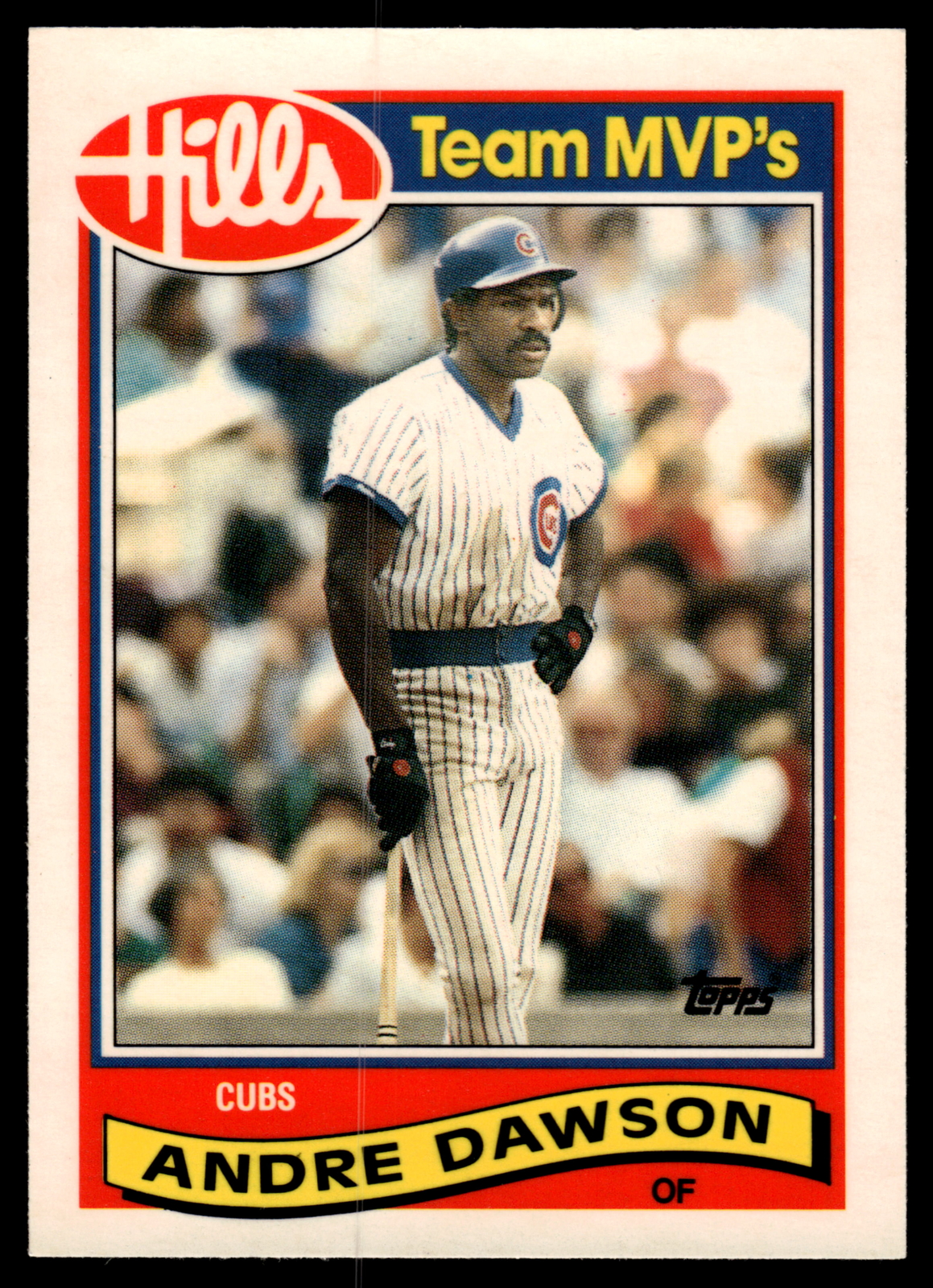 1989 Topps Hills Team MVP's Andre Dawson  #11 Chicago Cubs Baseball Card