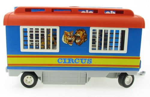 PLAYMOBIL 3514 V1 Zirkuswagen mit Löwe in OVP Box 1979 Circus Raubtier Wagen - Picture 8 of 11