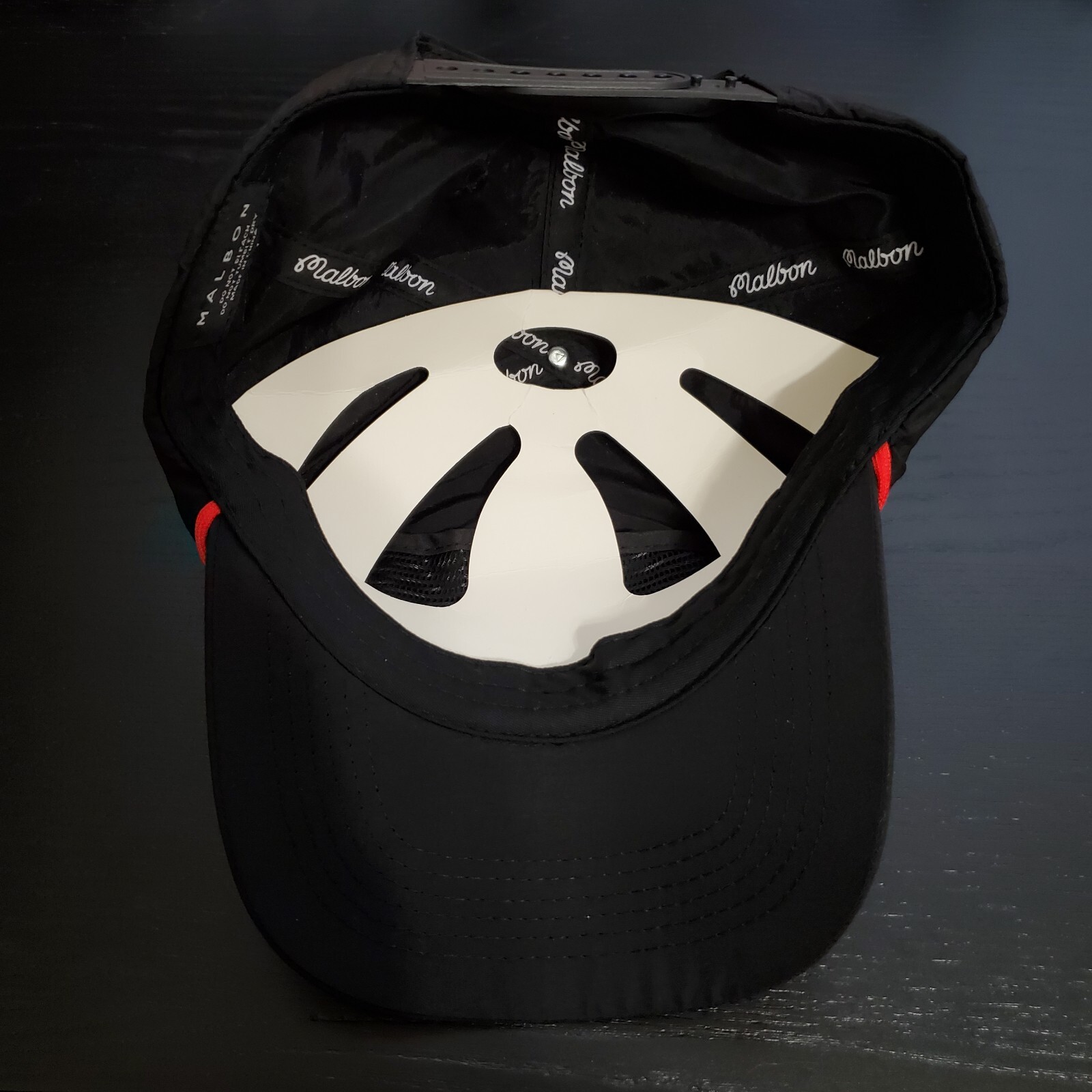 RARE MALBON PGA TOUR 2K GOLF ROPE HAT CAP ADJUSTABLE SNAPBACK BLACK RED WHITE image 4