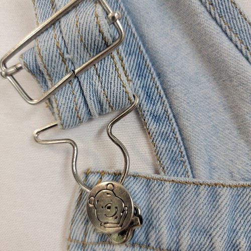 Vintage Pooh Overall Shorts Girls Size 7/8 Lightwashed RN 19109 - Picture 5 of 17