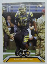 DEKAYLIN DK METCALF 2016 LEAF U.S. ARMY ALL AMERICAN  GOLD /10