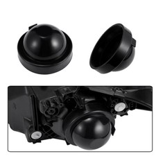 2PC 85mm Car Rubber Headlight Housing Extended Dust Cover Boot Cap Accessories.
