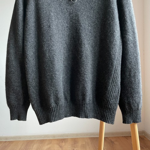 Maglione Barbour Essential mezza zip lana di agnello antracite taglia XL - Foto 4 di 6