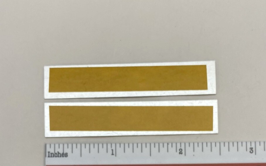 THIEL Audio Speaker Badge Custom Aluminum Pair  Satin Gold 