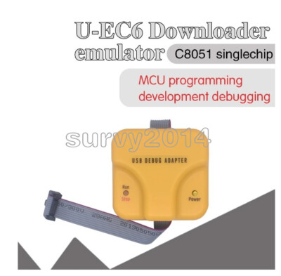 C8051F JTAG/C2 Mode MCU Emulator U-EC6 USB Debug Adapter Downloader + Cable NEW